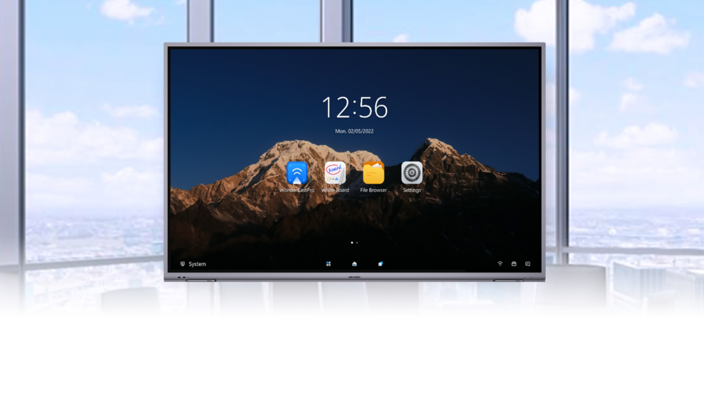 Interactive flat panel for smart classroom and meeting rooms