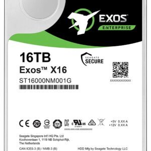 Seagate 16TB enterprise hard disk drive for high-capacity video storage